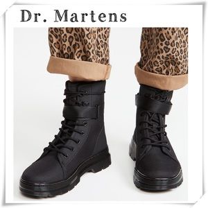Dr. Martens Combs W Tech 8 Eye Boots in Black Size 6 Style #DRMAR30439